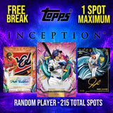 ⚾FREE RANDOM PLAYER BREAK! BREAK #11487 - 2025 Topps Inception (Random Player) *** 1 Max Per Person - Releases Friday 6/19