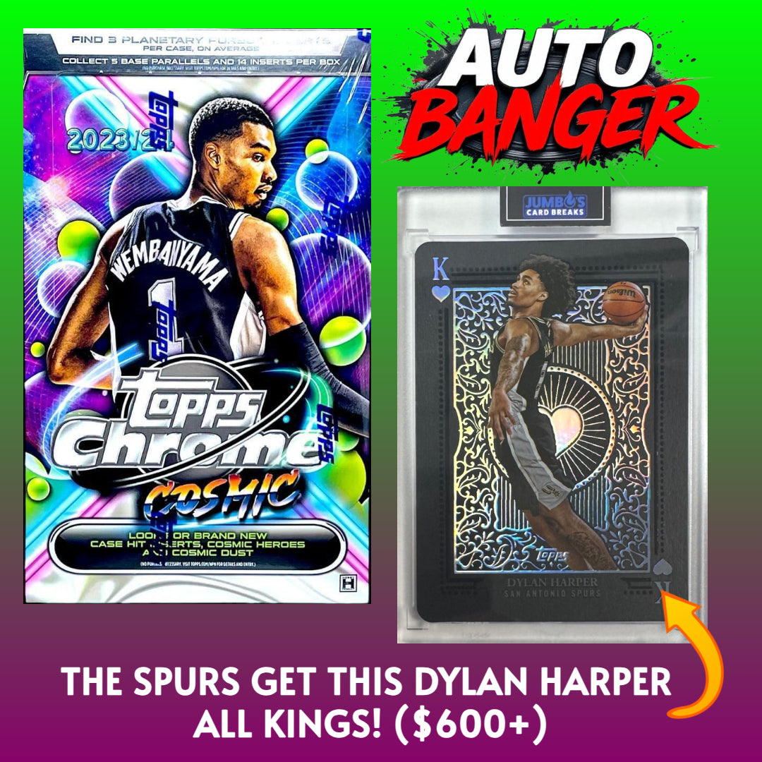 ⭐AUTO BANGER! BREAK #9955 - 23/24 Topps Chrome Cosmic Hobby (Random Team) *** The Spurs get this Dylan Harper All Kings AUTOMATICALLY! 💯