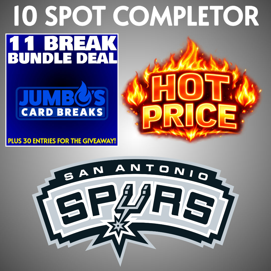➡️MASSIVE VALUE 10 Spot Completor! (Bundle and the Spurs) *** Plus 15 Entries for the Giveaway!