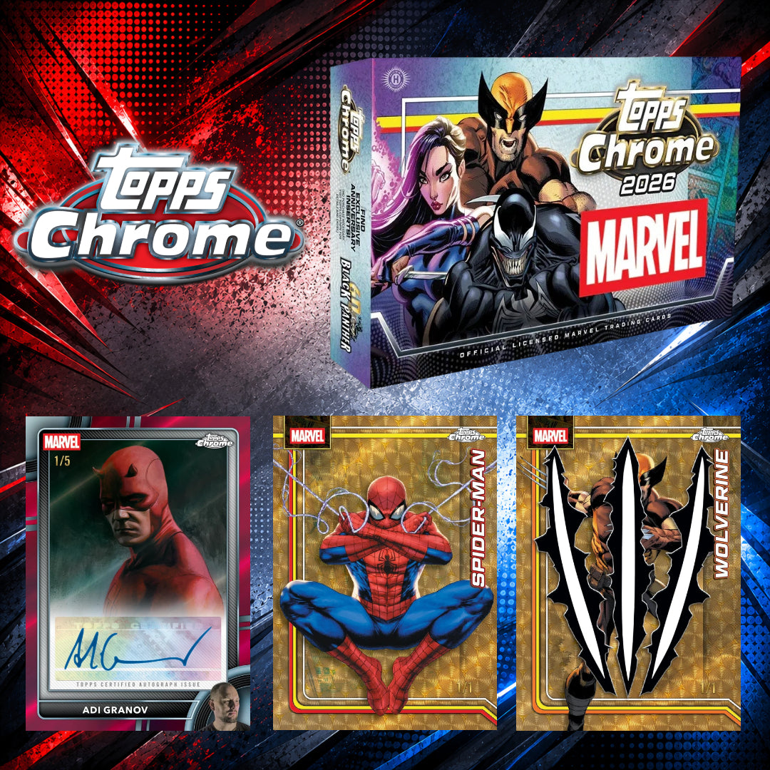 💥 BREAK #11580 - 2026 Topps Chrome Marvel Comics Hobby 8 Box Full Case (Pick Your Letter)