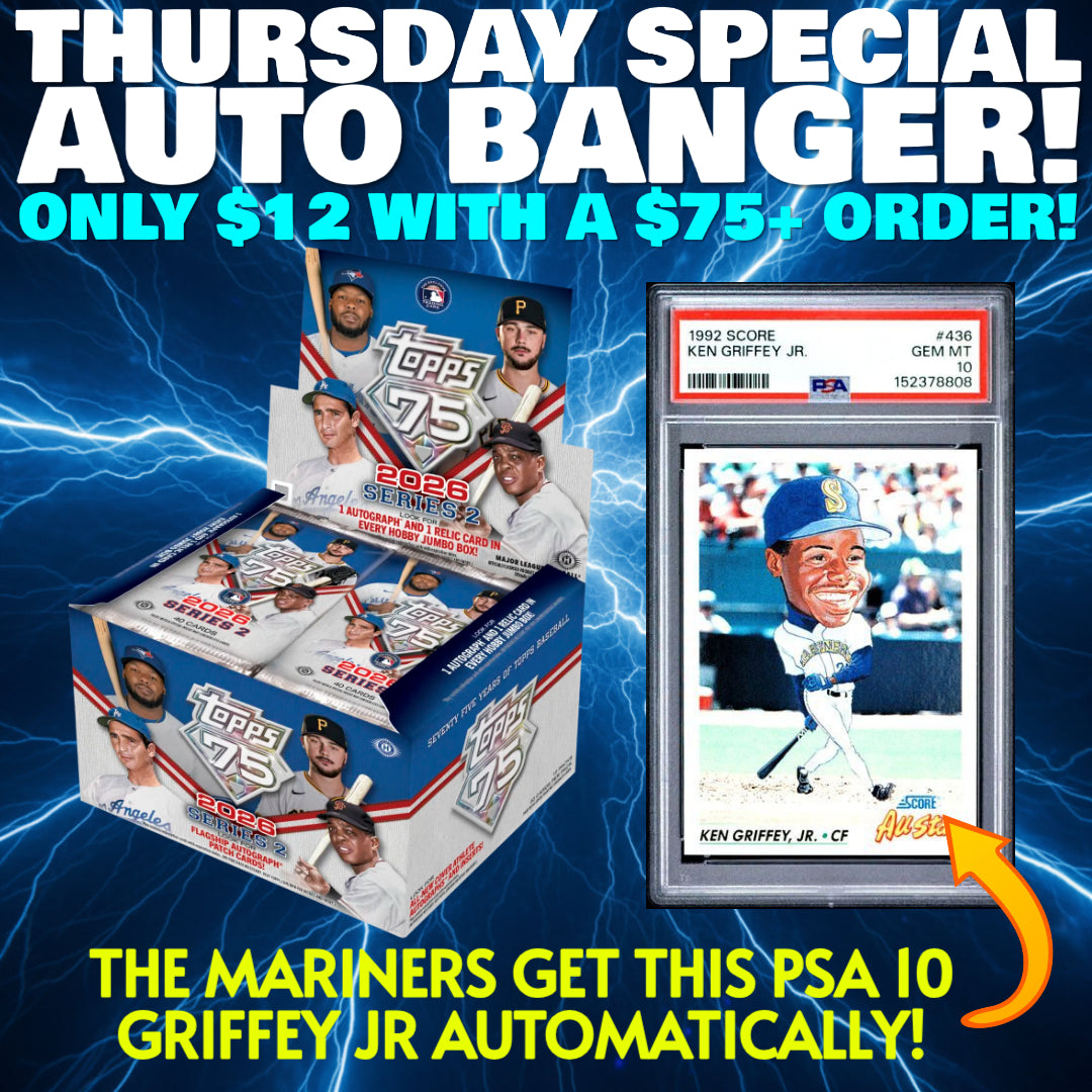 ⭐ Thursday Auto Banger Special! BREAK #11559 - 2026 Series 2 Jumbo (Random Team) *** Only $12 with any $75+ Order!