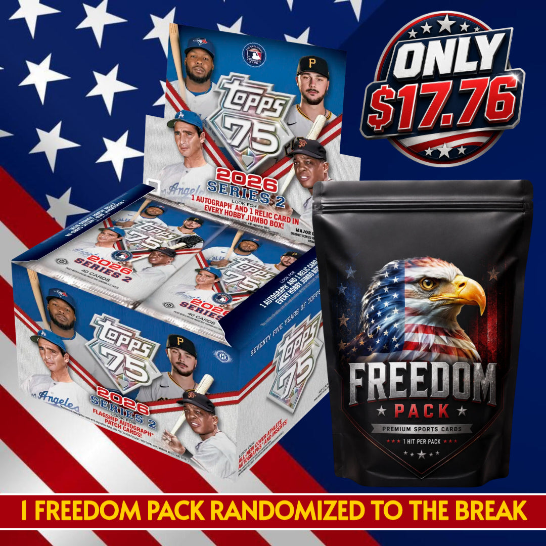 🦅 July 4th Special! BREAK #11610 - 2026 Series 2 Jumbo & 1 Freedom Pack (Random Team)