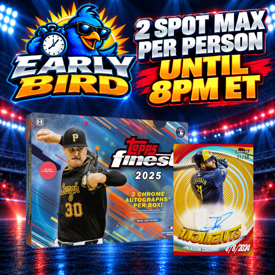 🐥EARLY BIRD! BREAK #12102 - 2025 Topps Finest (Random Team) *** 2 Max Per Person