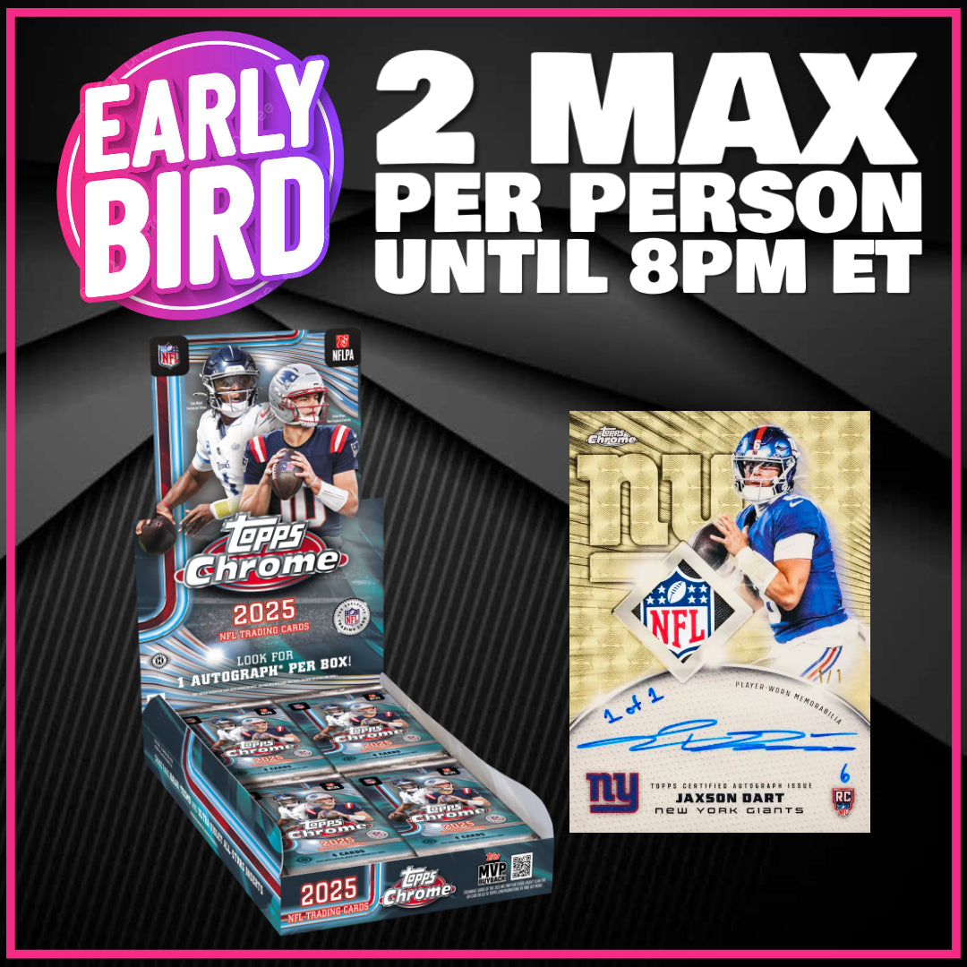 🐥 Early Bird! BREAK #11561 - 2025 Topps Chrome Hobby (Random Team) *** 2 Max Per Person