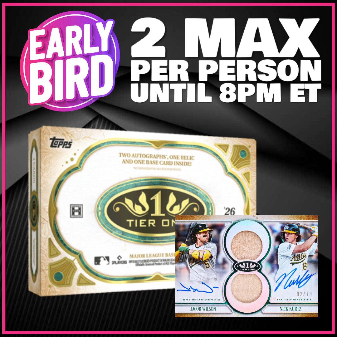 🐥Early Bird! BREAK #11585 - 2026 Topps Tier One (Random Team) *** 2 Max Per Person