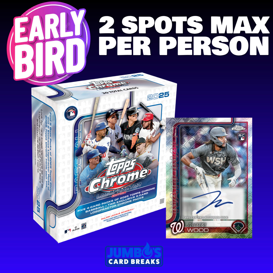 🐥Early Bird! BREAK #9633 - 2025 Topps Chrome Logofractor (Random Team) *** 2 Max Per Person