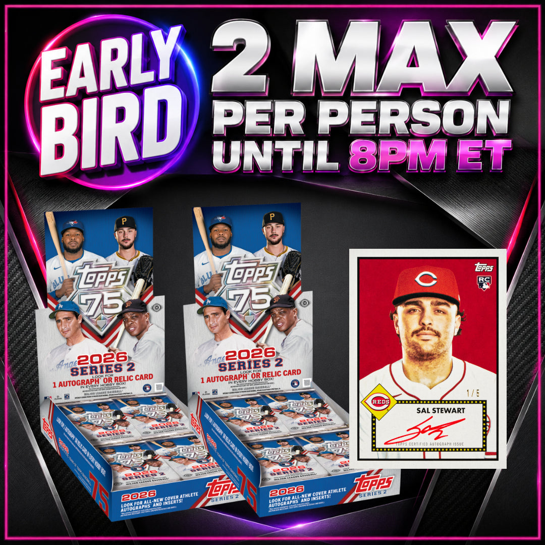 🐥Early Bird! BREAK #11648 - 2026 Topps Series 2 Hobby 2 Box (Random Team) *** 2 Max Per Person Until 8pm