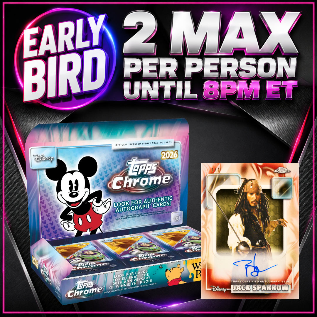 🐥EARLY BIRD! BREAK #11774 - 2026 Topps Chrome Disney Hobby (Random Team) *** 2 Max Per Person
