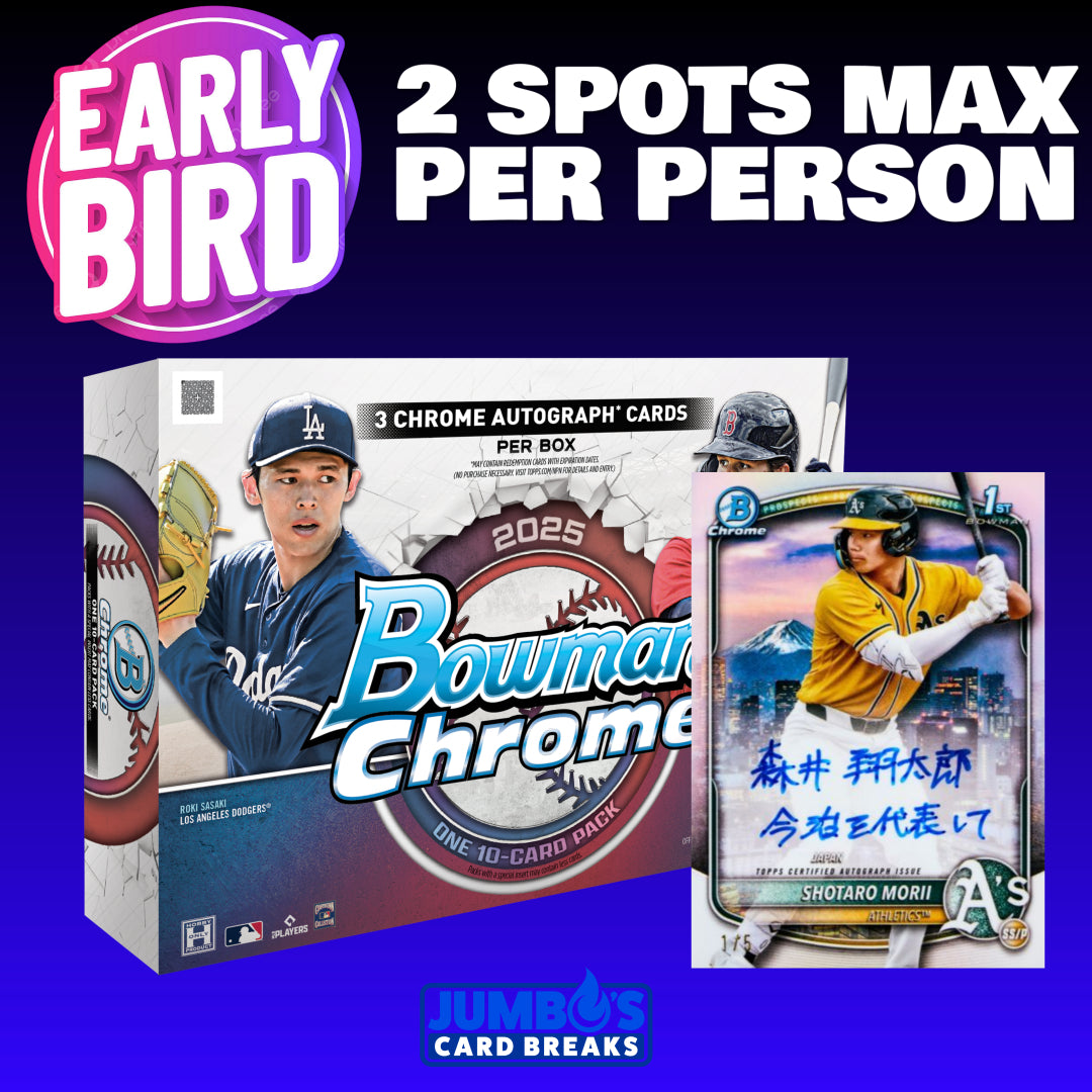 🐥Early Bird Special! BREAK #9592 - 2025 Bowman Chrome Breaker's Delight (Random Team) *** 2 Max Per Person