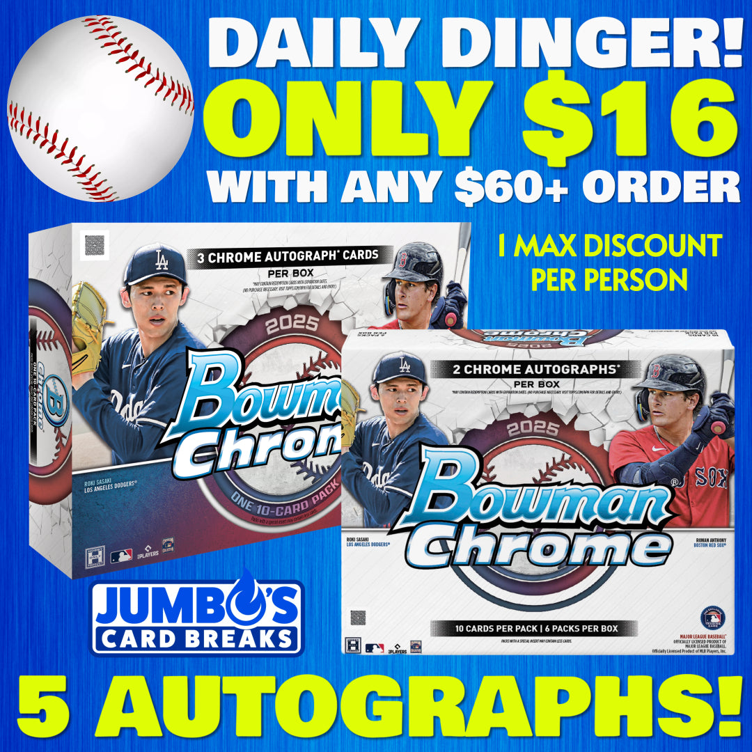 ⚾Daily Dinger! BREAK #9587 - 2025 Bowman Chrome Mixer (Random Team) *** Only $16 with any $60+ order! 1 Max Discount Per Person