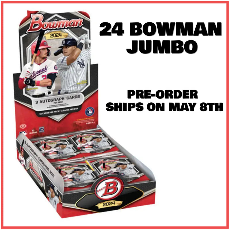 2024 Bowman Jumbo 8 Box Case (Pre-sale, ships Wednesday, May 8th)
