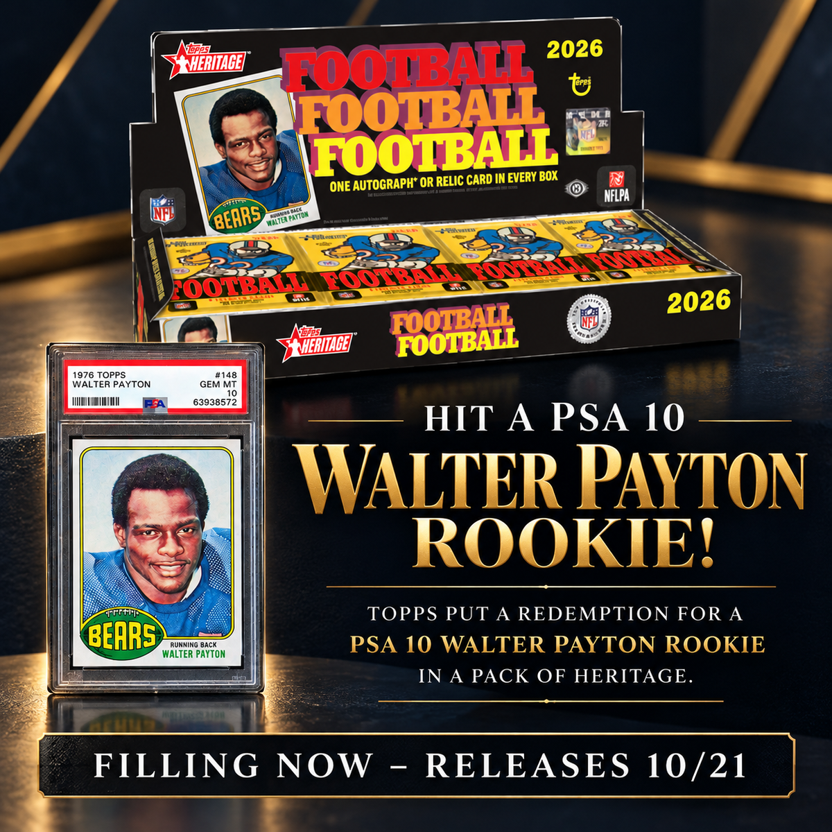 🏈 NEW RELEASE! BREAK #12175 - 2026 Heritage Hobby Half Case (Pick Your Team) *** Releases 10/21 @ 1pm et