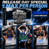 🏀RELEASE DAY SPECIAL! BREAK #11992 - 2025/2026 Topps Chrome Black (Random Team) *** 1 MAX PER PERSON