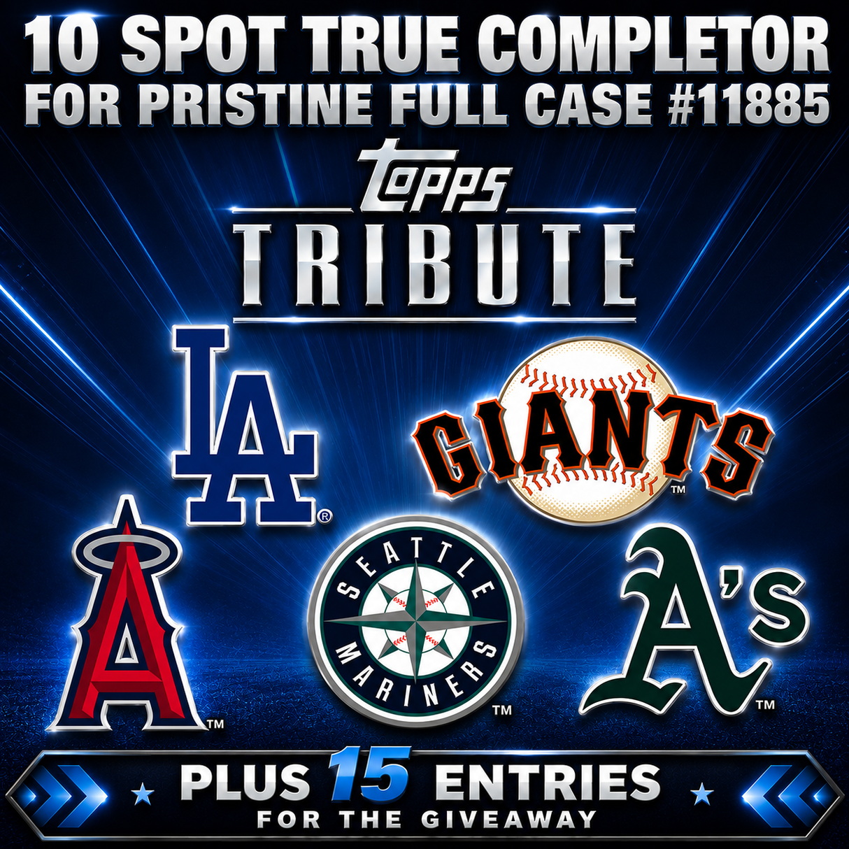 ➡️10 Spot True Completor for Pristine Full Case #11885 *** BREAKS ASAP! Plus 15 Entries for the Giveaway!