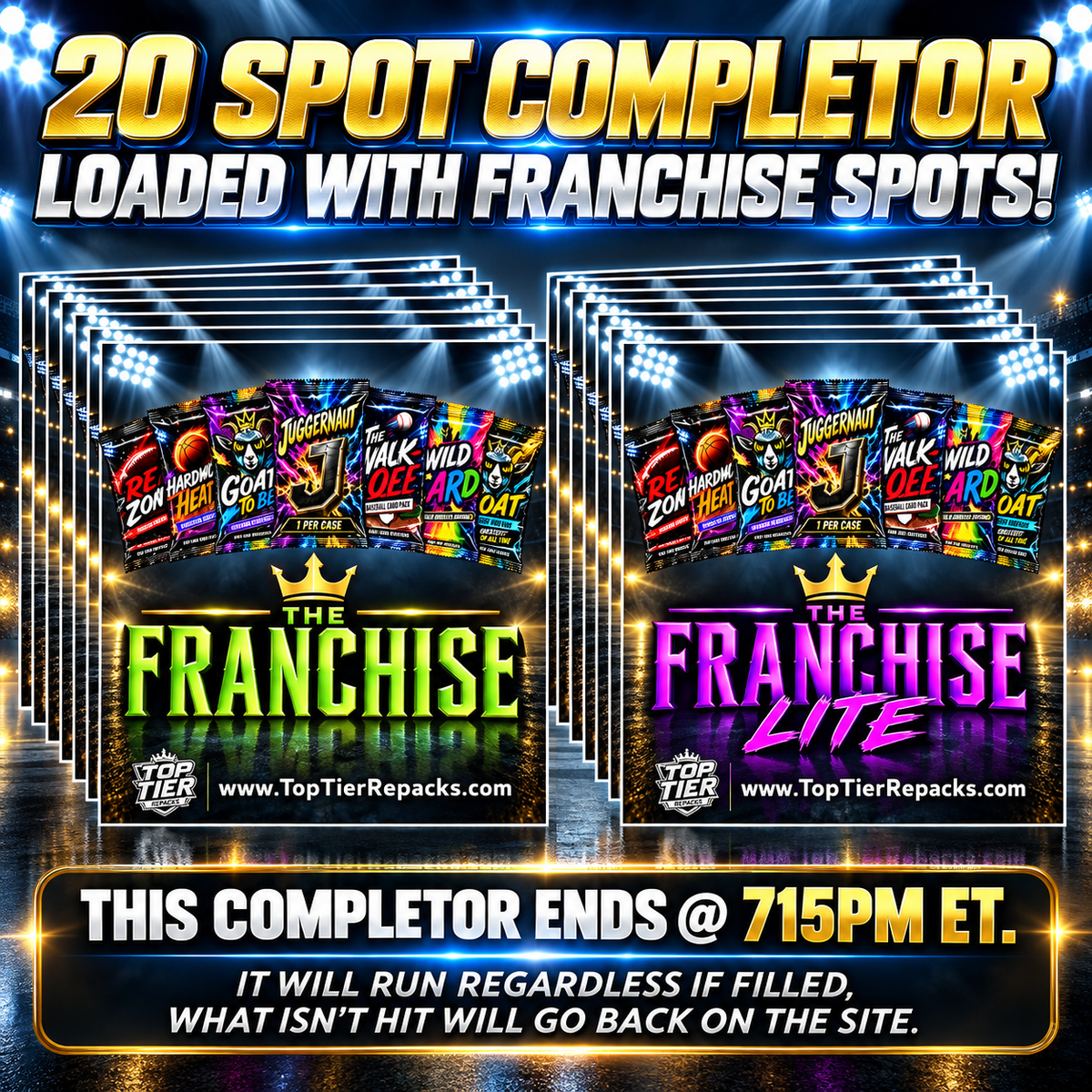 ➡️20 Spot Completor (LOADED WITH FRANCHISE SPOTS!)  *** Only $99!