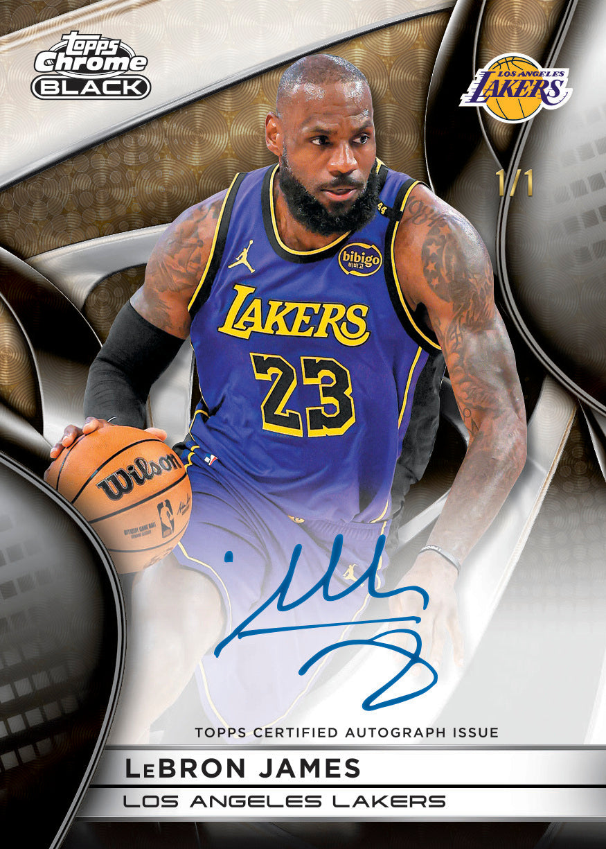 🏀NEW RELEASE! BREAK #11987 - 2025/2026 Topps Chrome Black (Random Team)
