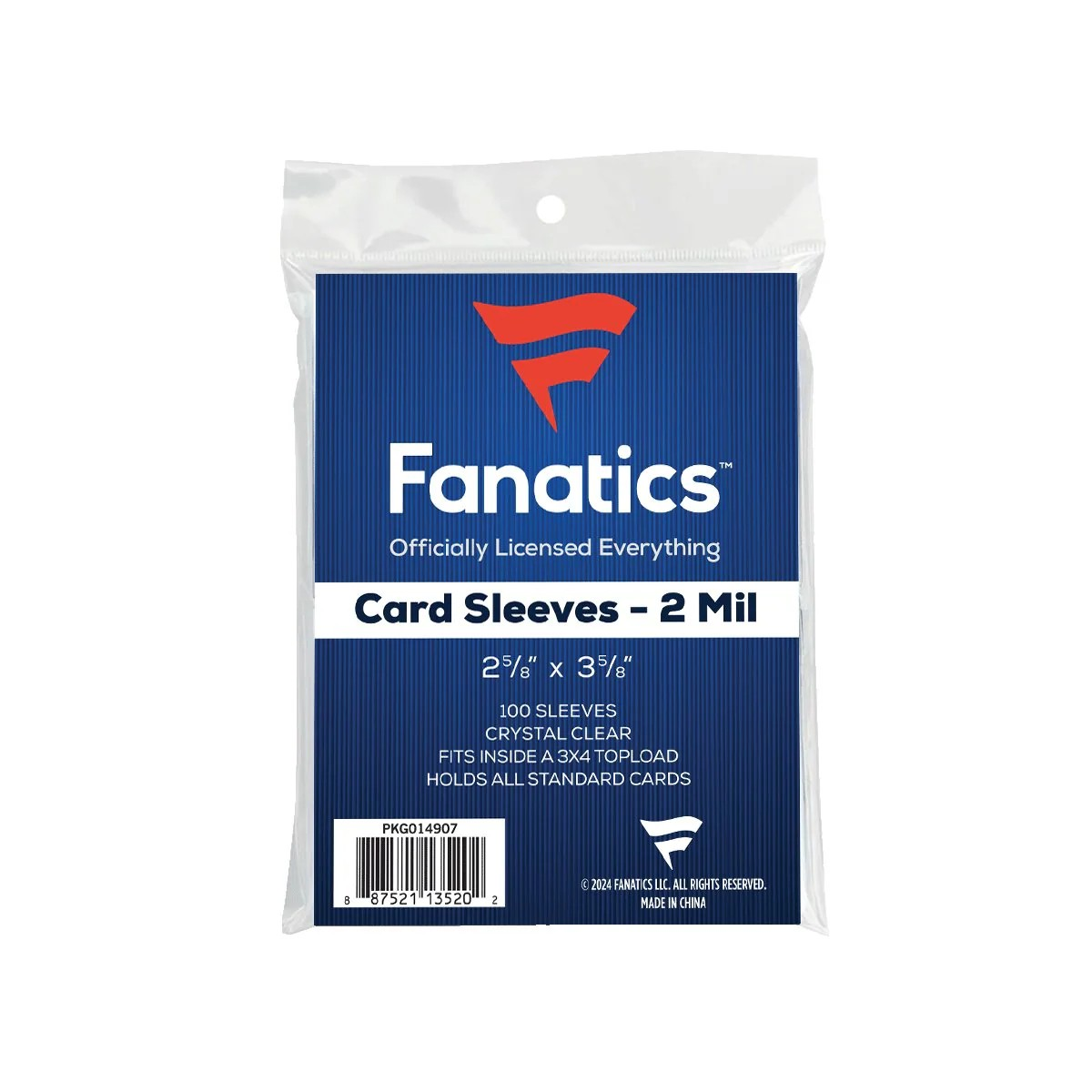 Fanatics Card Sleeves 1 Pack of 100